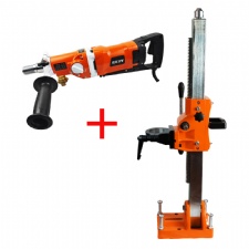 F-180C 2200W Diamond Core Drill Machine Concrete Core Cutter with 3-Speed Portable Drilling Machine for Engineering